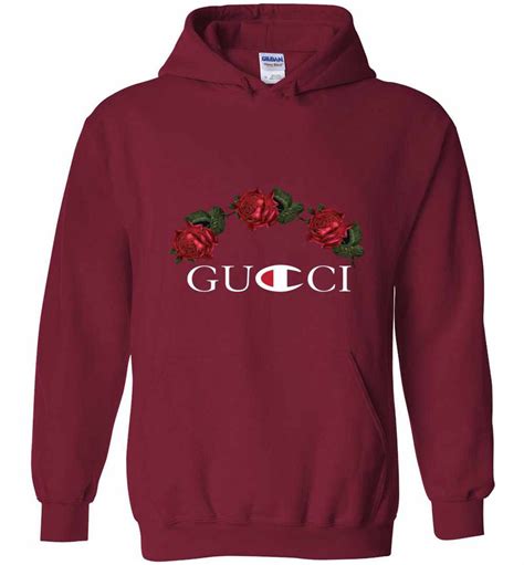 gucci champion flower hoodie|Gucci hoodie reflective.